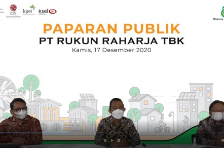 Public expose 2020 PT Rukun Raharja Tbk dilaksanakan secara virtual tanggal 17 desember 2020